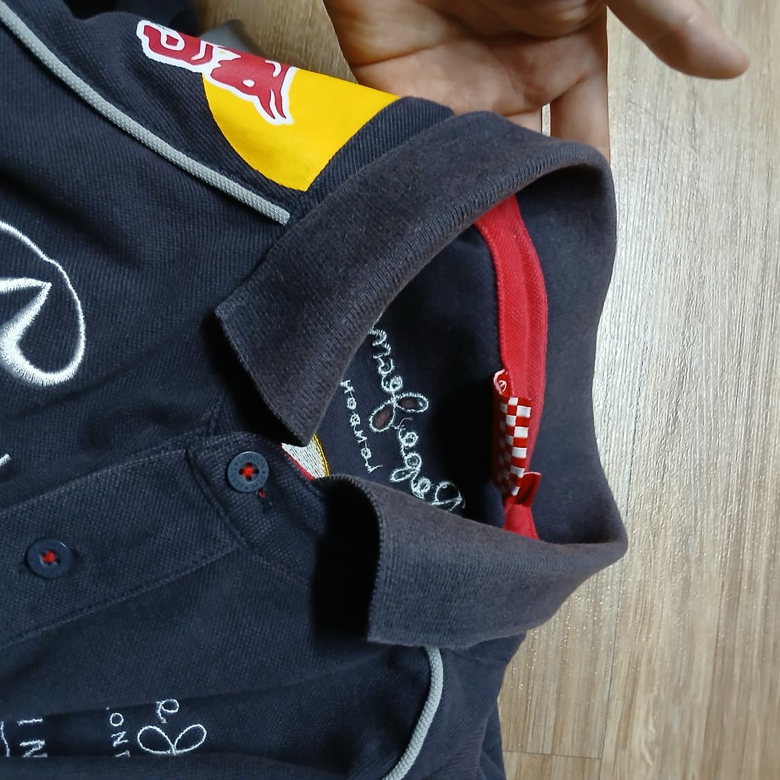 페페진스 레이싱 레드불 반팔 카라티 스트릿 빈티지 남녀공용 상품이미지8