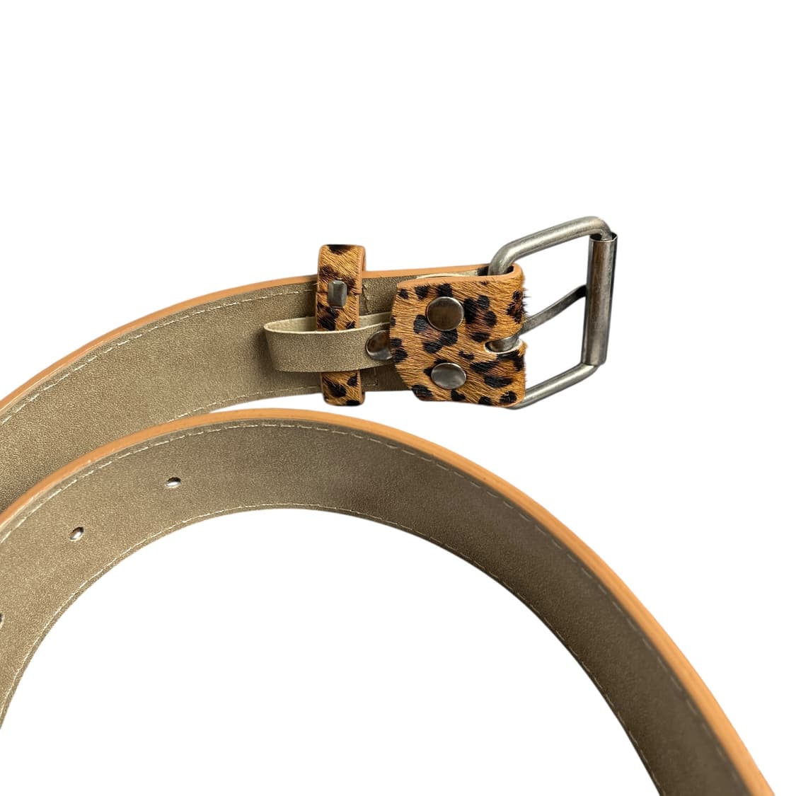 레오파드 송치 벨트 브라운 상품이미지2