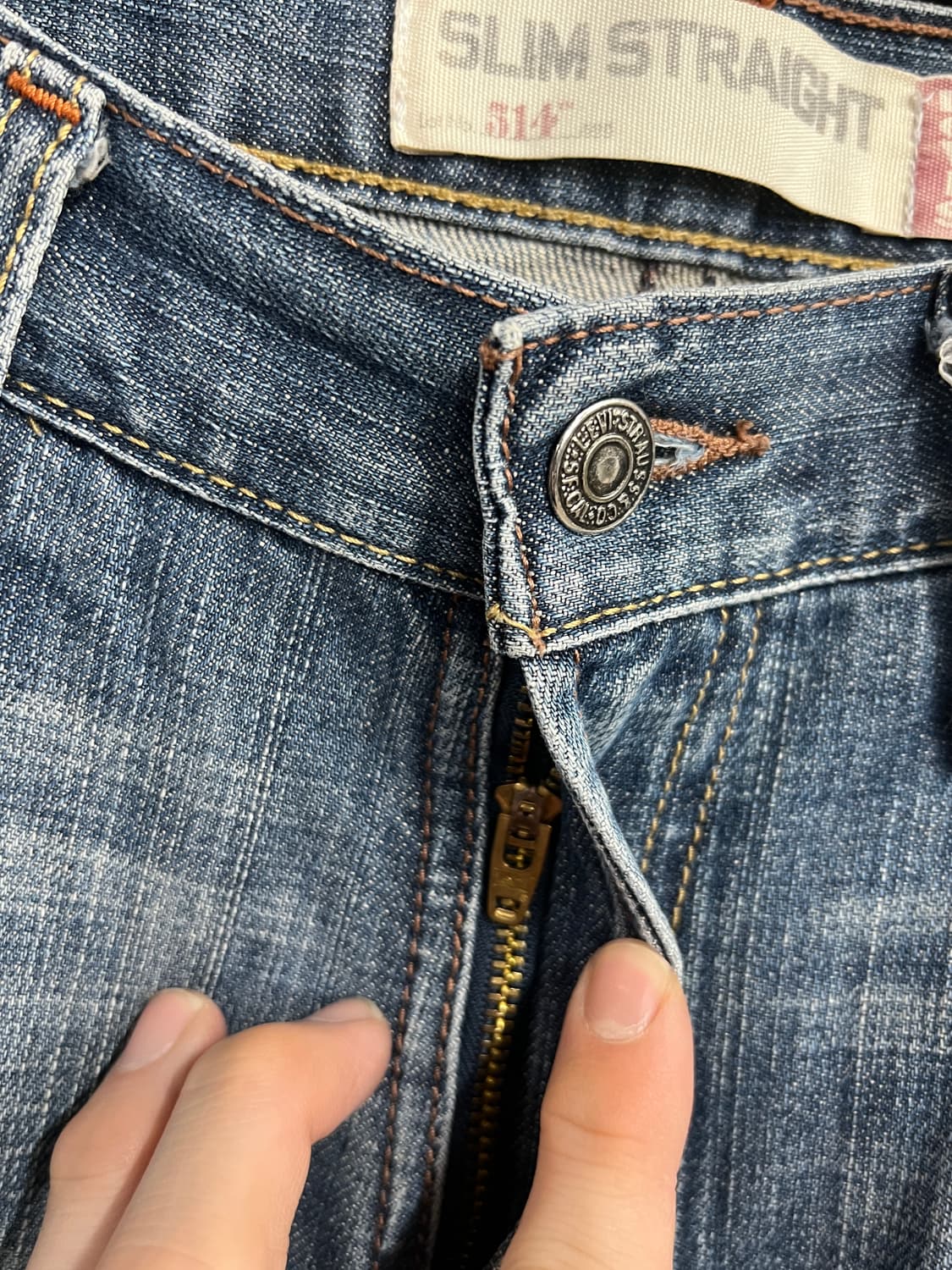 00s Levis 리바이스 514 슬림 스트레이트 데님 팬츠 상품이미지4