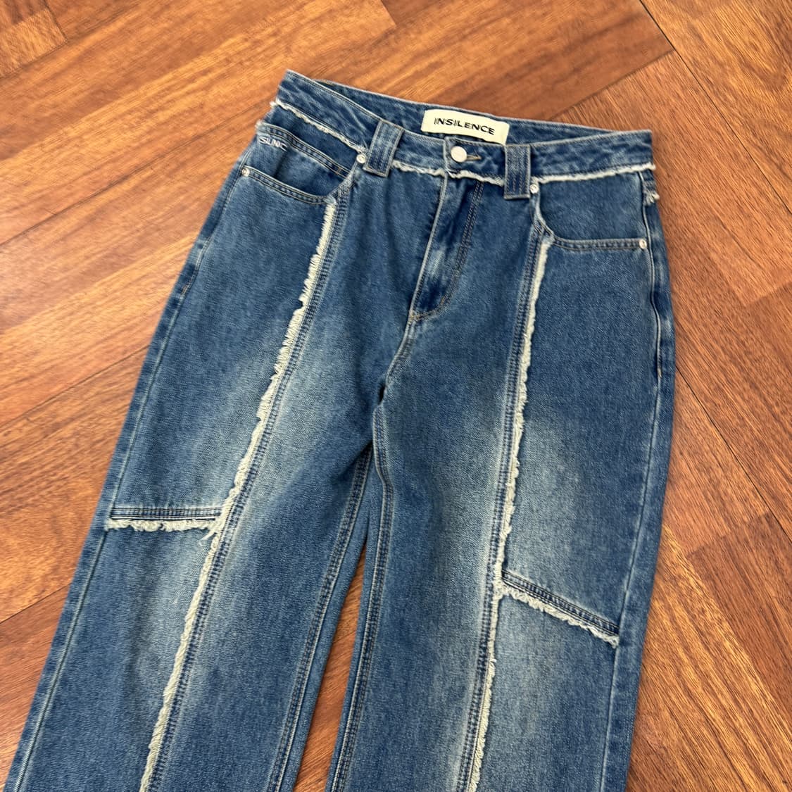 여성용 S 인사일런스 테슬 디바이드 데님 상품이미지3