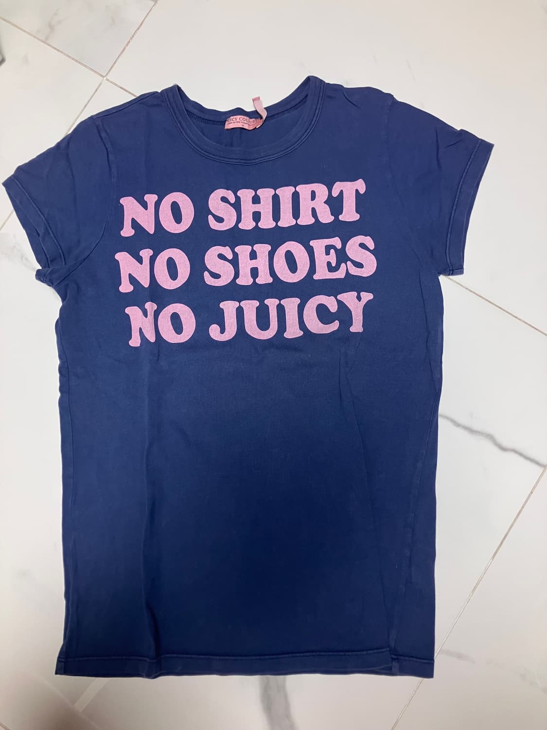 Y2K 쥬시꾸뛰르 반팔 로고 티 5가지 상품이미지5