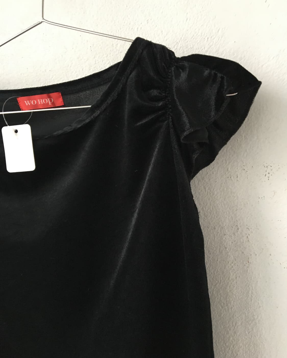 Puff sleeve point velvet top 상품이미지5