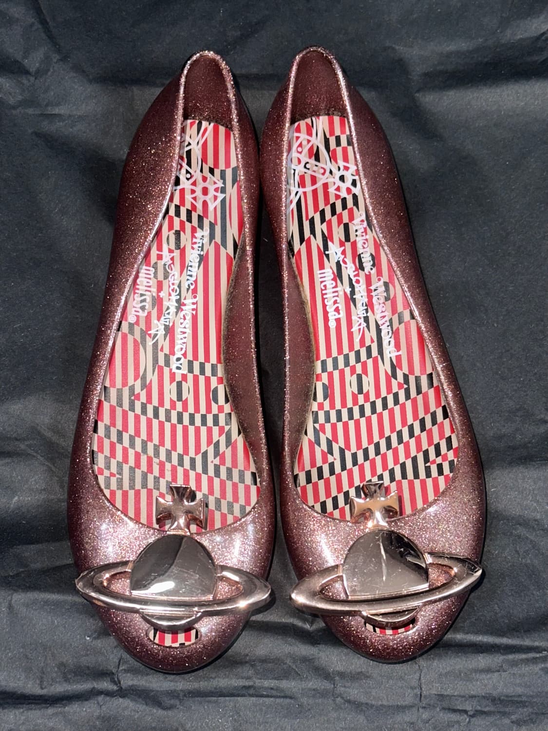 비비안웨스트우드 로즈골드 젤리슈즈 235 상품이미지1