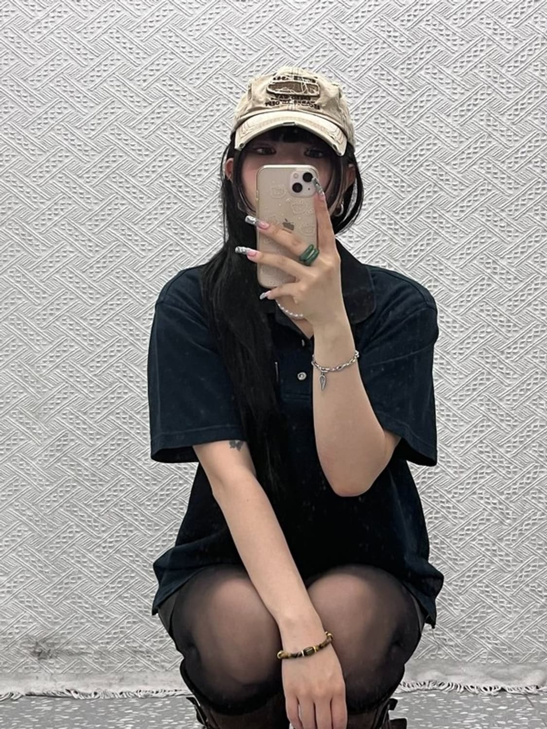 트레셔 빈티지 캐주얼 아메카지 그런지 볼캡 C12647 상품이미지1