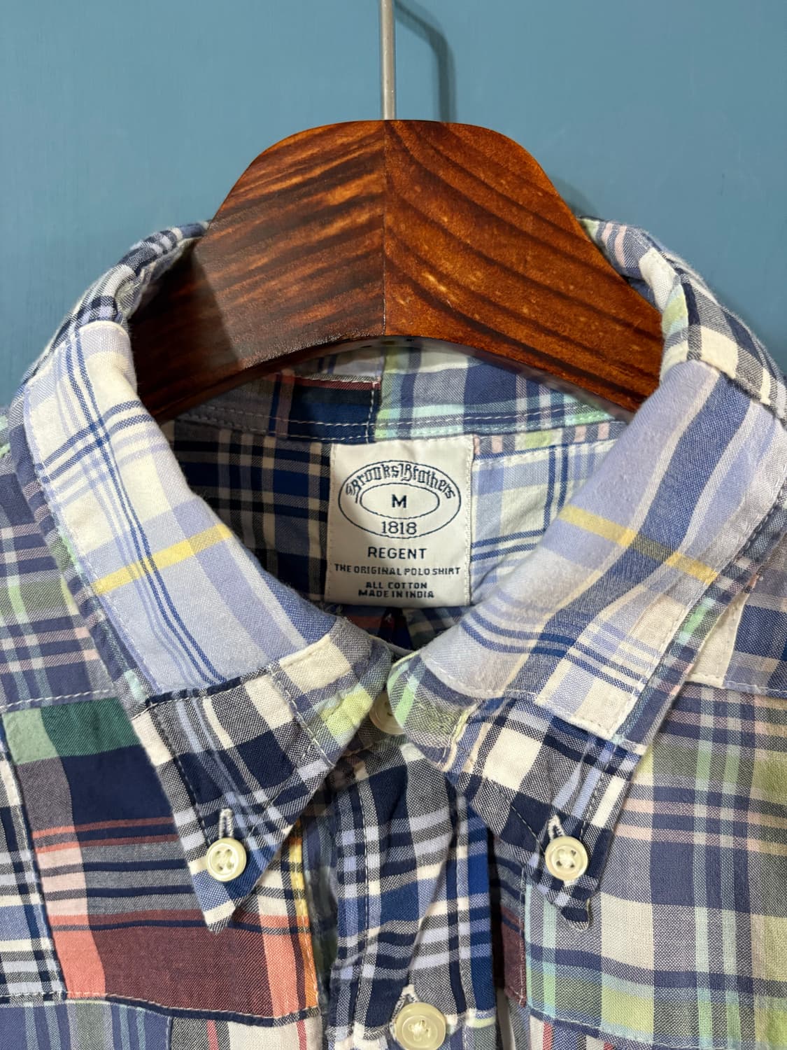 Brooks Brothers Madras Patch Work shirt. 상품이미지5