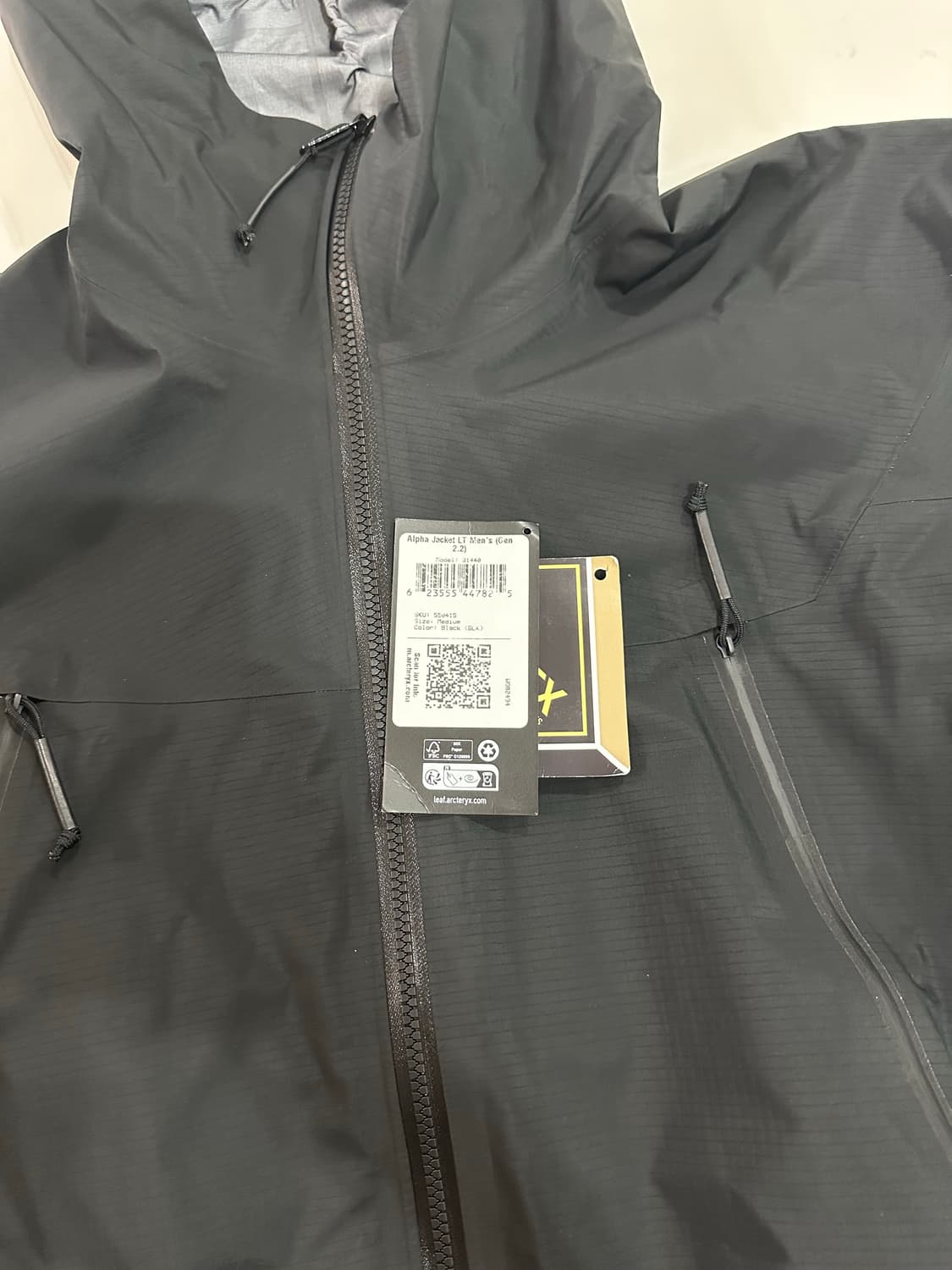 [M] 아크테릭스 리프 알파 LT 젠2.2 블랙 새상품 상품이미지5