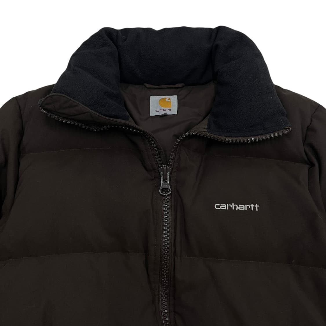 칼하트 미니로고 투웨이 브라운 패딩 M 상품이미지5