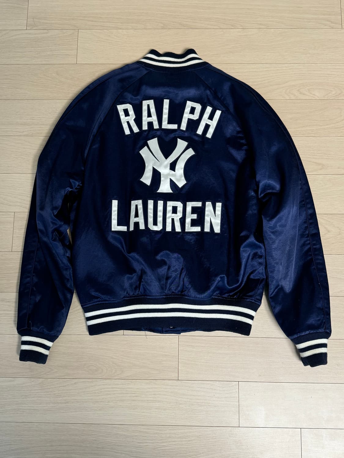 [초판] 랄프로렌 양키스 새틴 자켓 네이비 뉴욕 상품이미지2