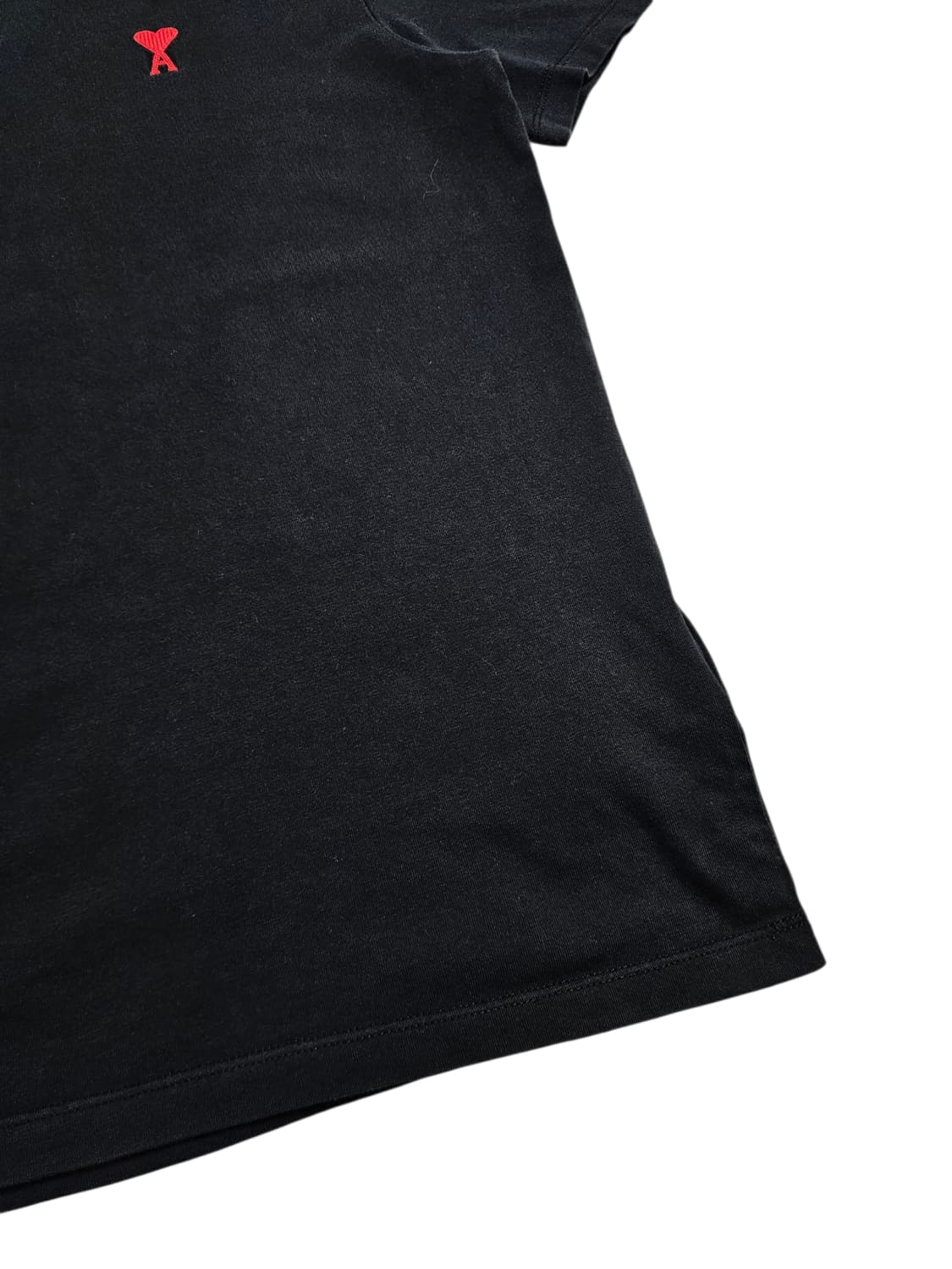 아미 스몰 로고 반팔 블랙 상품이미지4