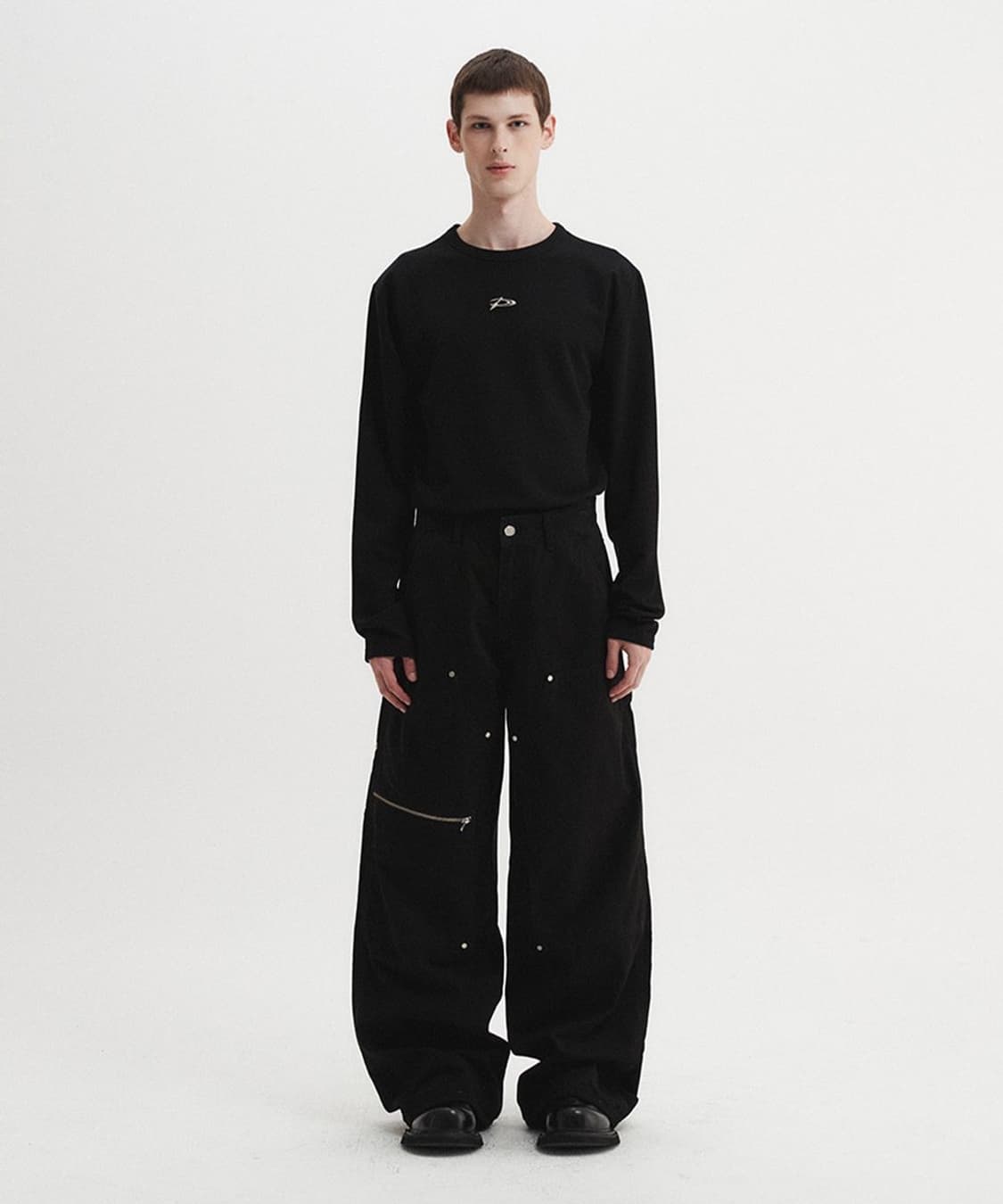 DNSR 카펜터 팬츠 바지 블랙 M&L 상품이미지2