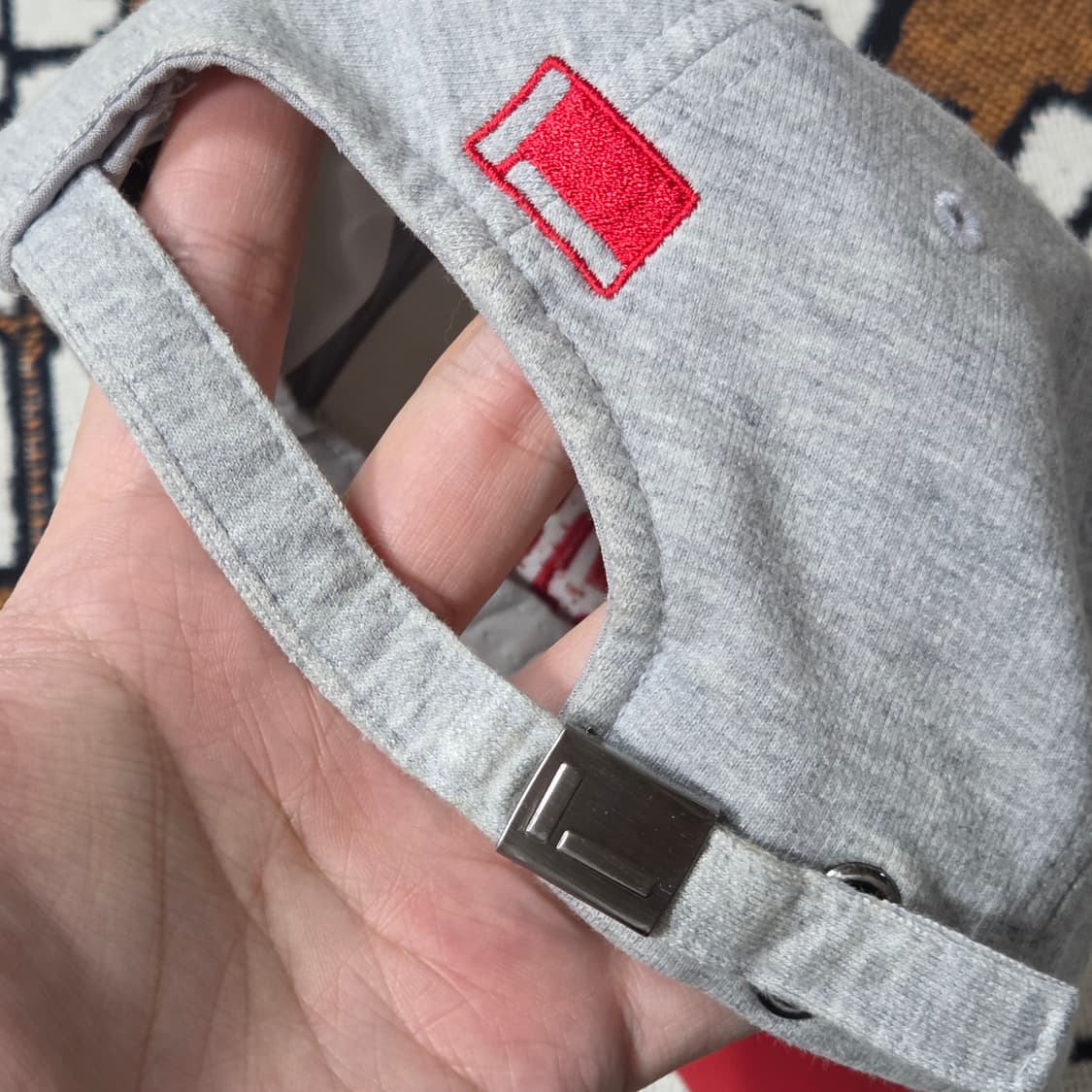 후부 그레이 코튼 힙합 자수 볼캡 상품이미지4