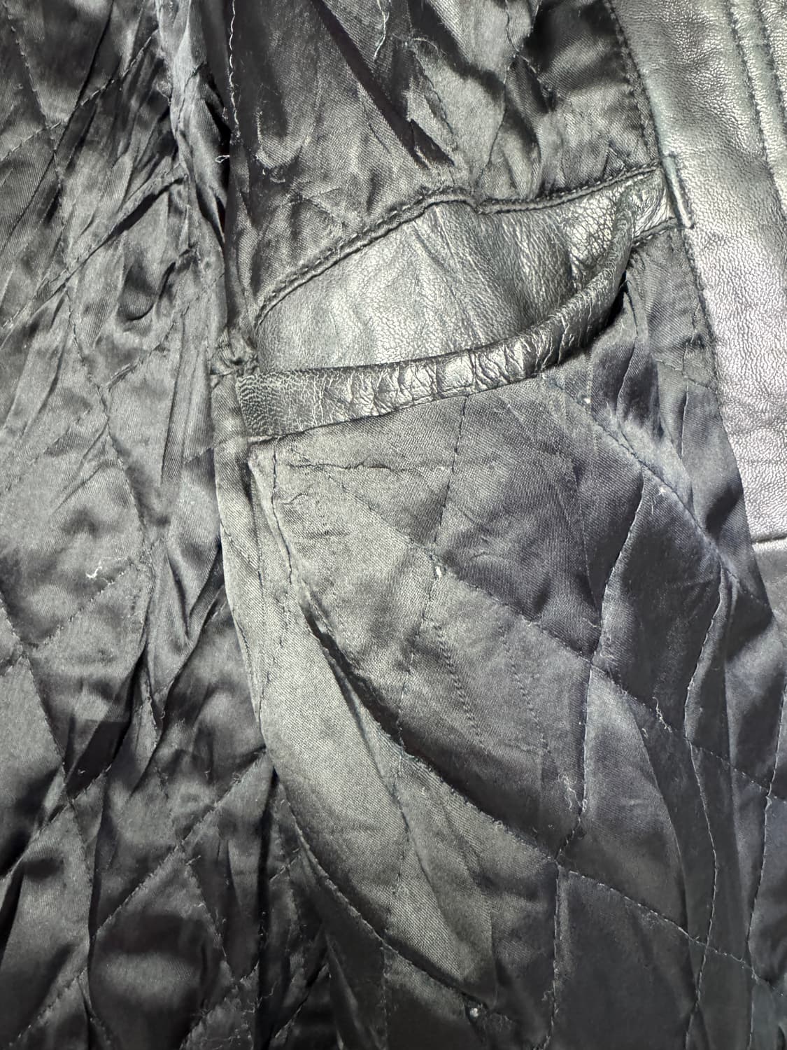 빈티지 DHOMME A HOMME 양가죽 레더 봄버 자켓 M 상품이미지6