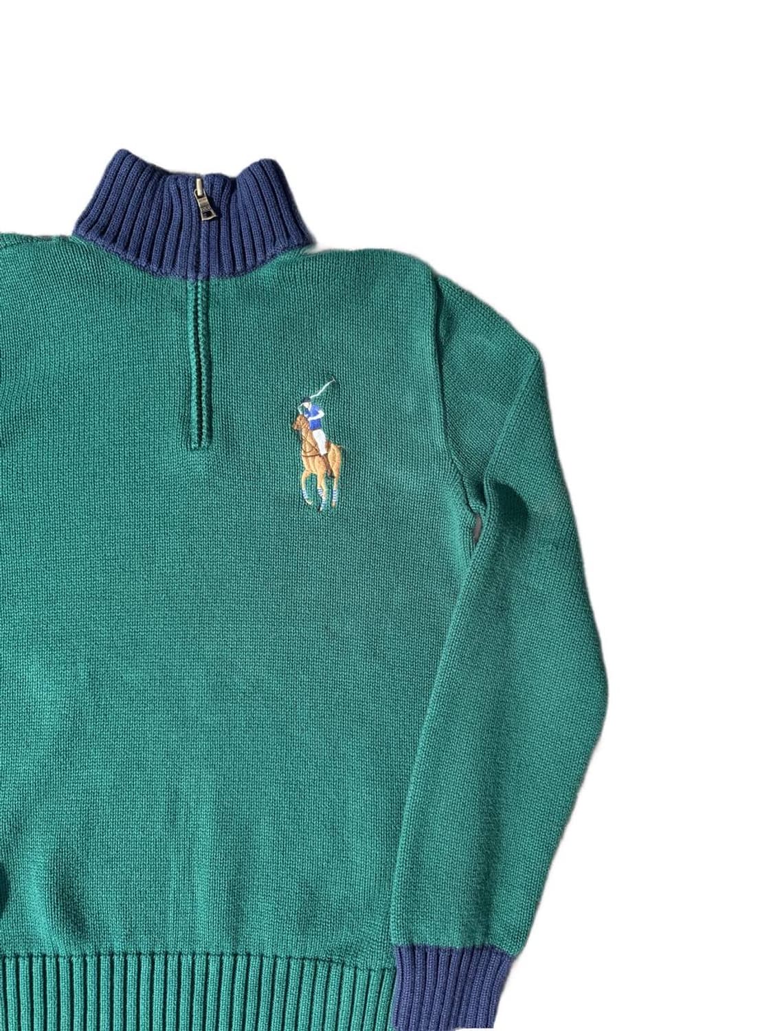 PRL quarter zip cotton sweater 상품이미지3