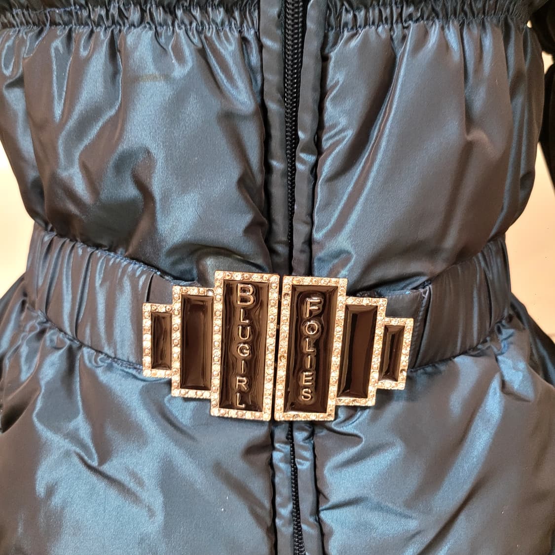 블루마린 블루걸 래빗퍼 패딩 상품이미지5