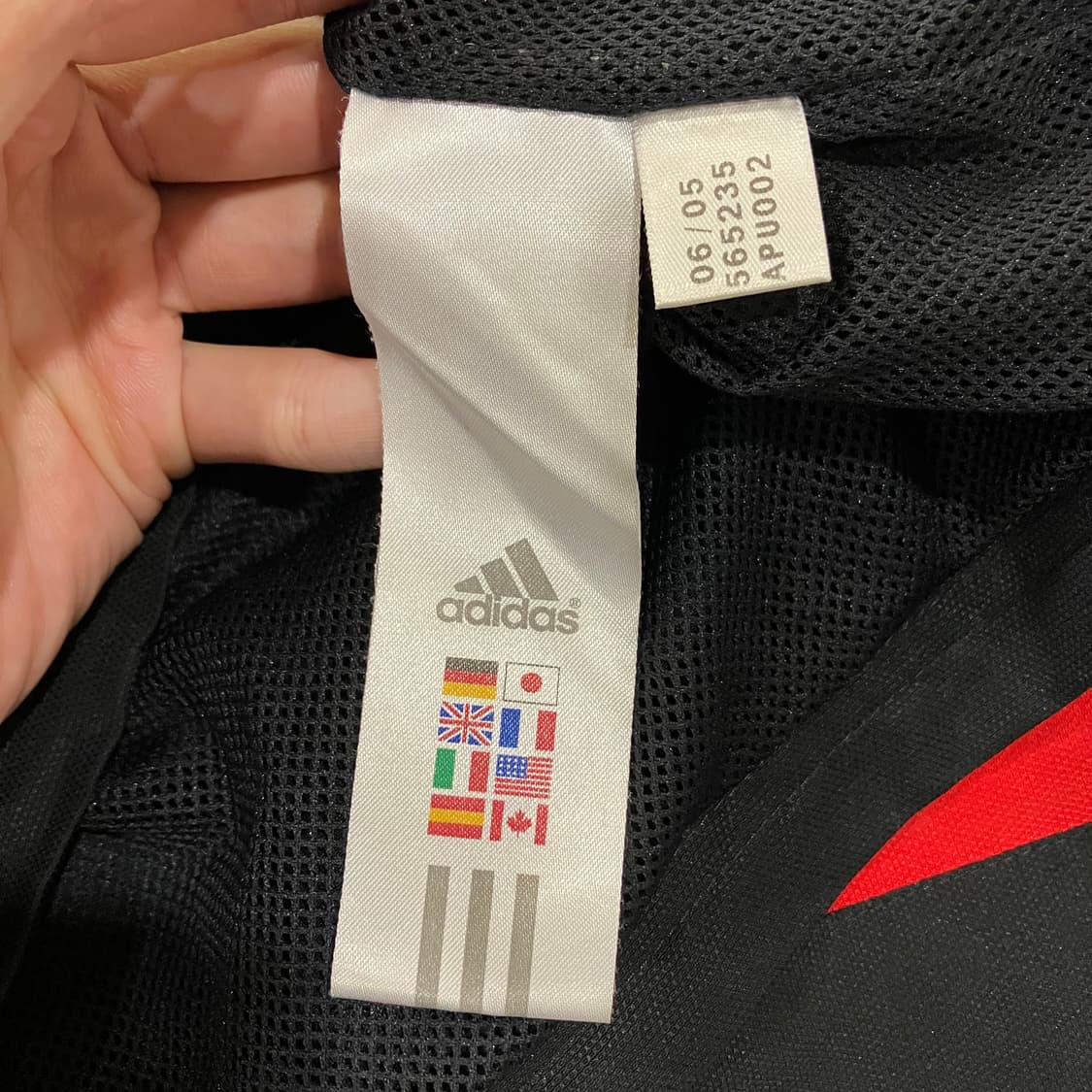 272 아디다스 ac밀란 챔스 챔피언스리그 바람막이 자켓 져지 05-06 상품이미지4