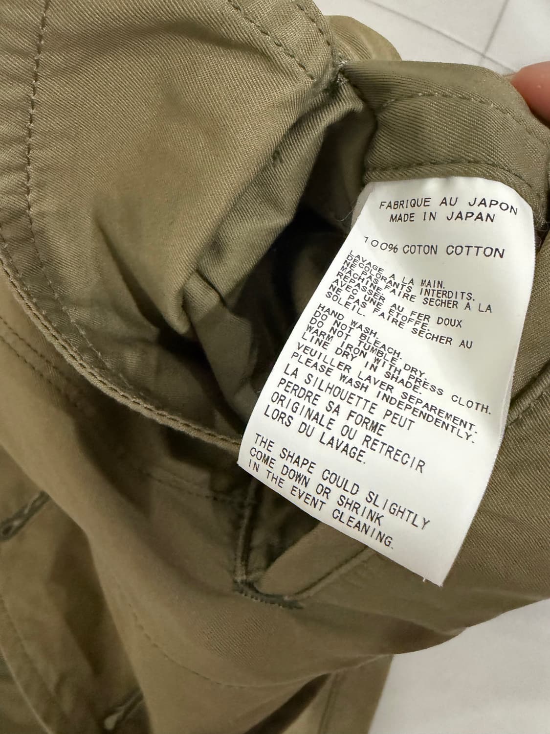 요지야마모토 뿌리옴므 밀리터리자켓 상품이미지5