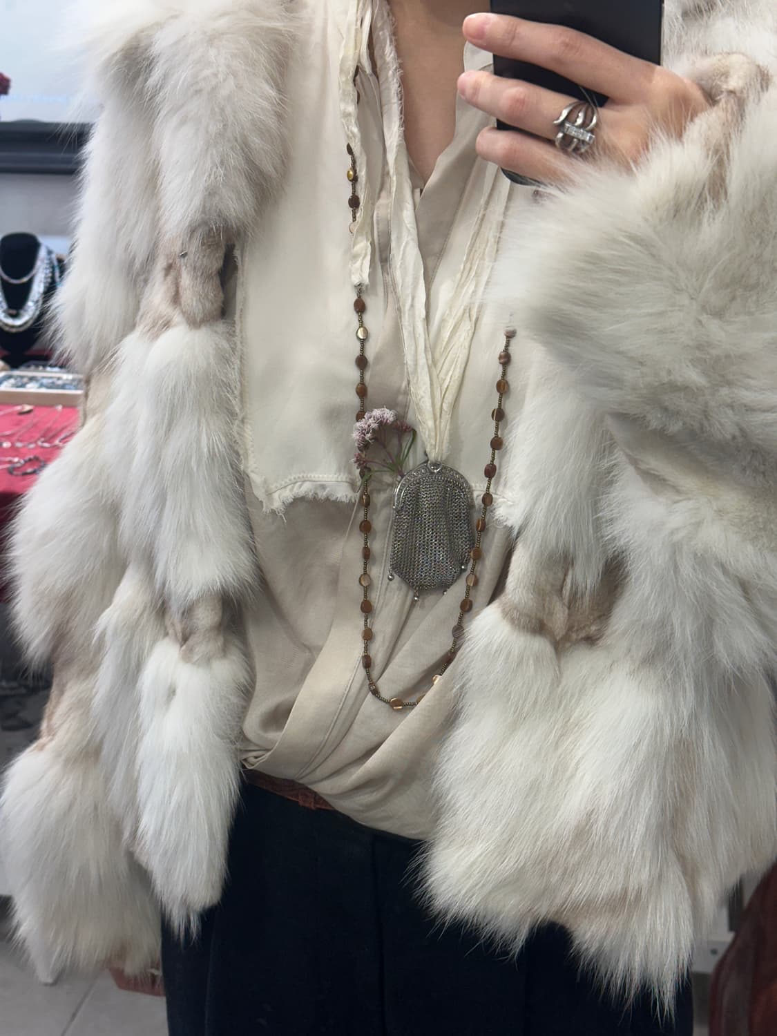 French Coin Silver Chain Purse 상품이미지10