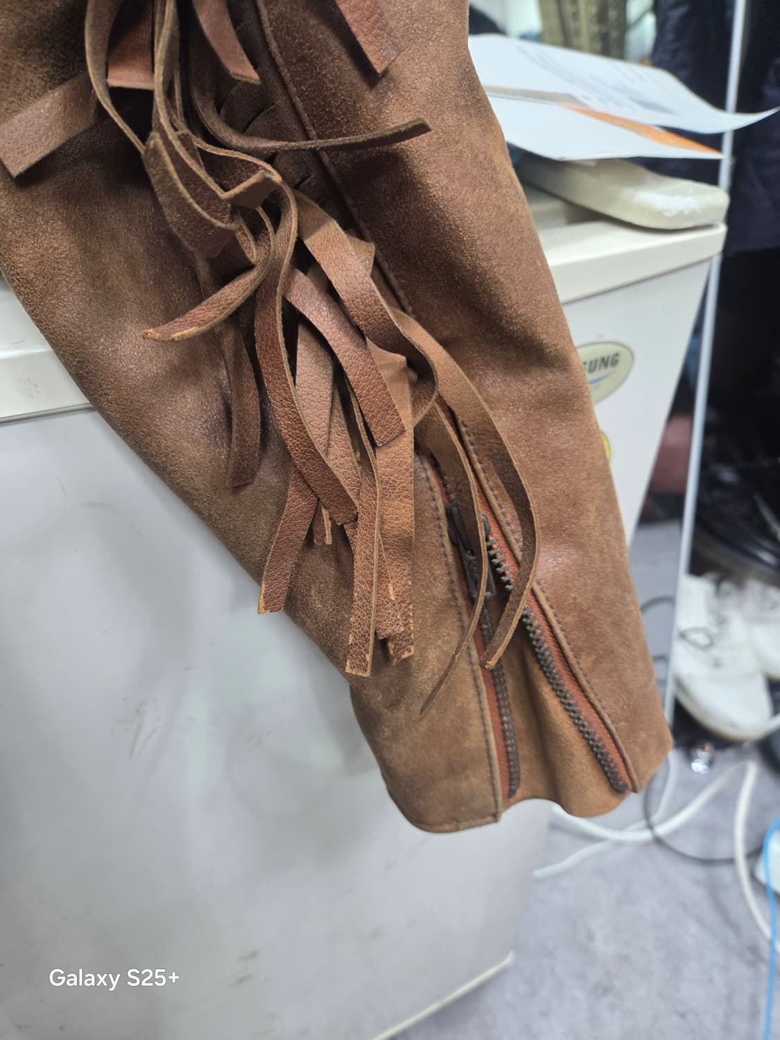 빈티지  브라운 가죽자켓 상품이미지4