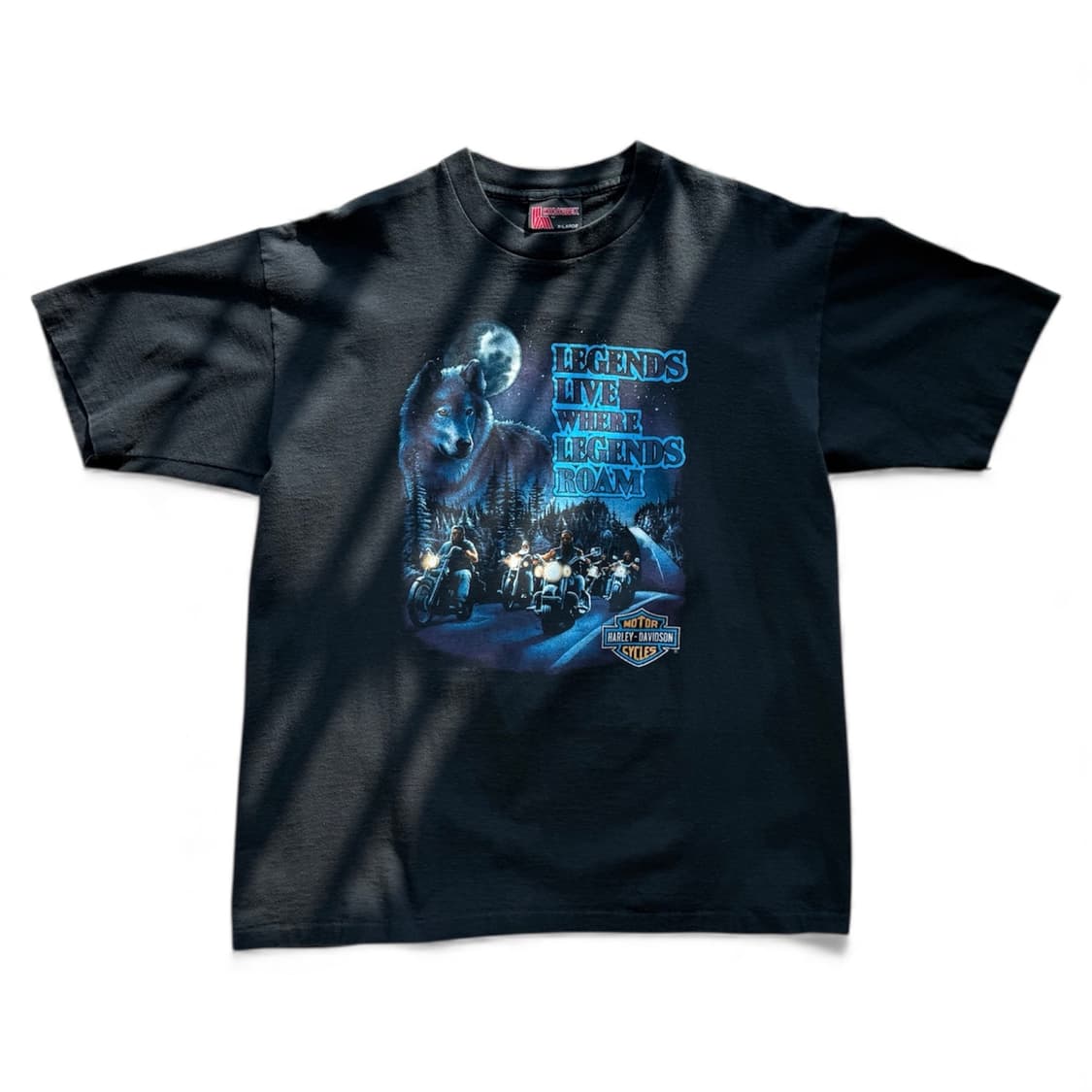 1991 usa 할리데이비슨 wolf 티셔츠 상품이미지1