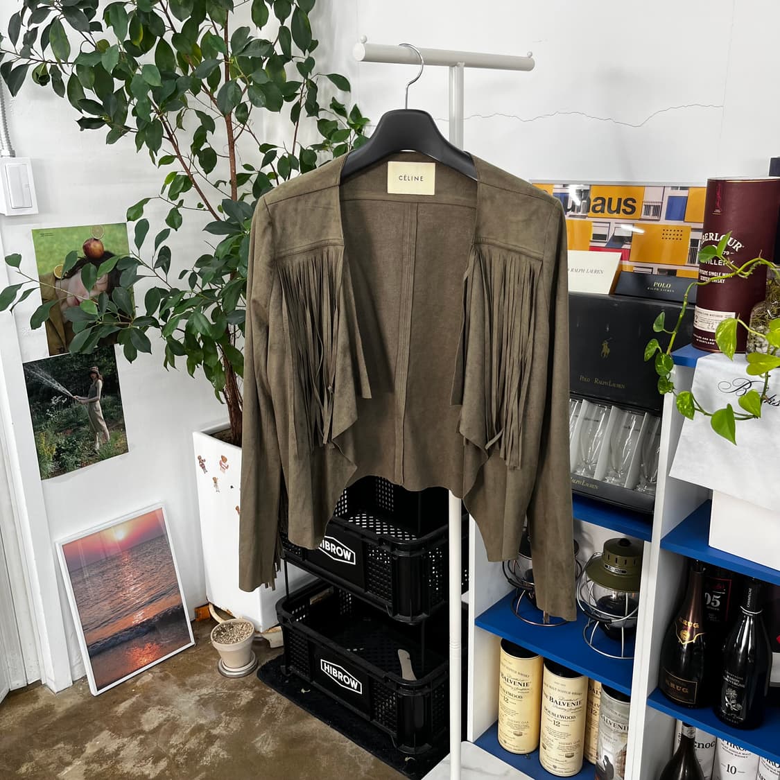 셀린느 스웨이드 프린지 자켓 L 상품이미지1