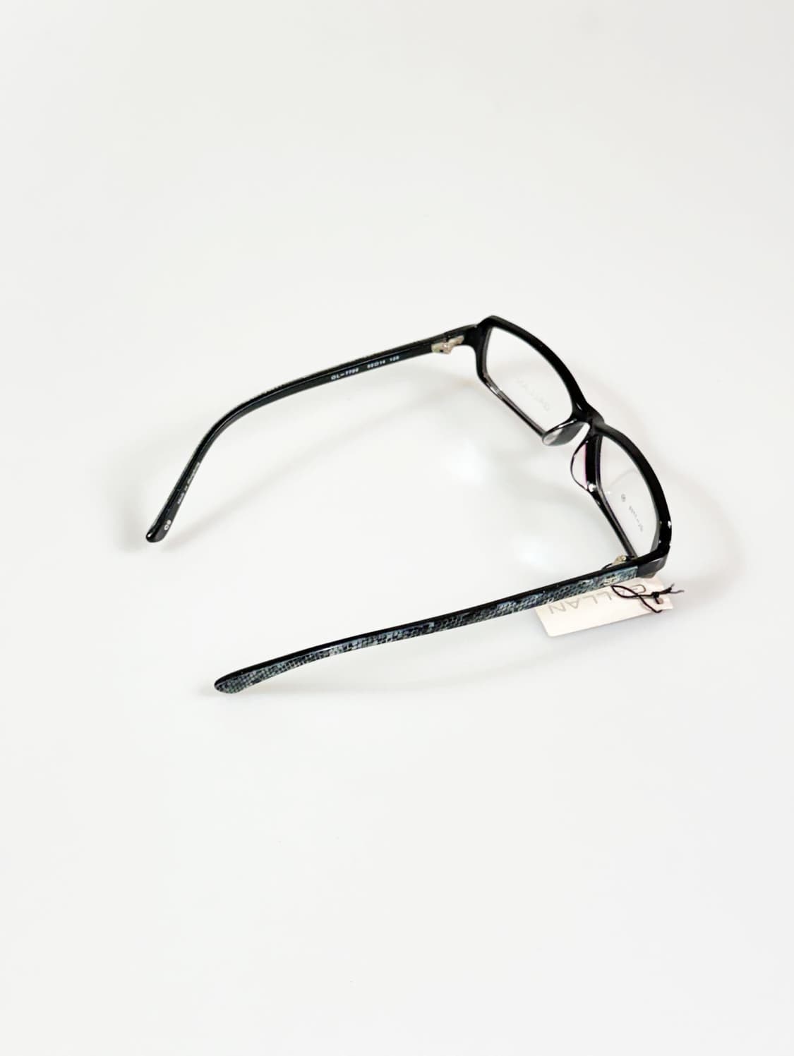 GALLAN 블랙 스퀘어 뿔테 프레임 빈티지 안경 상품이미지4