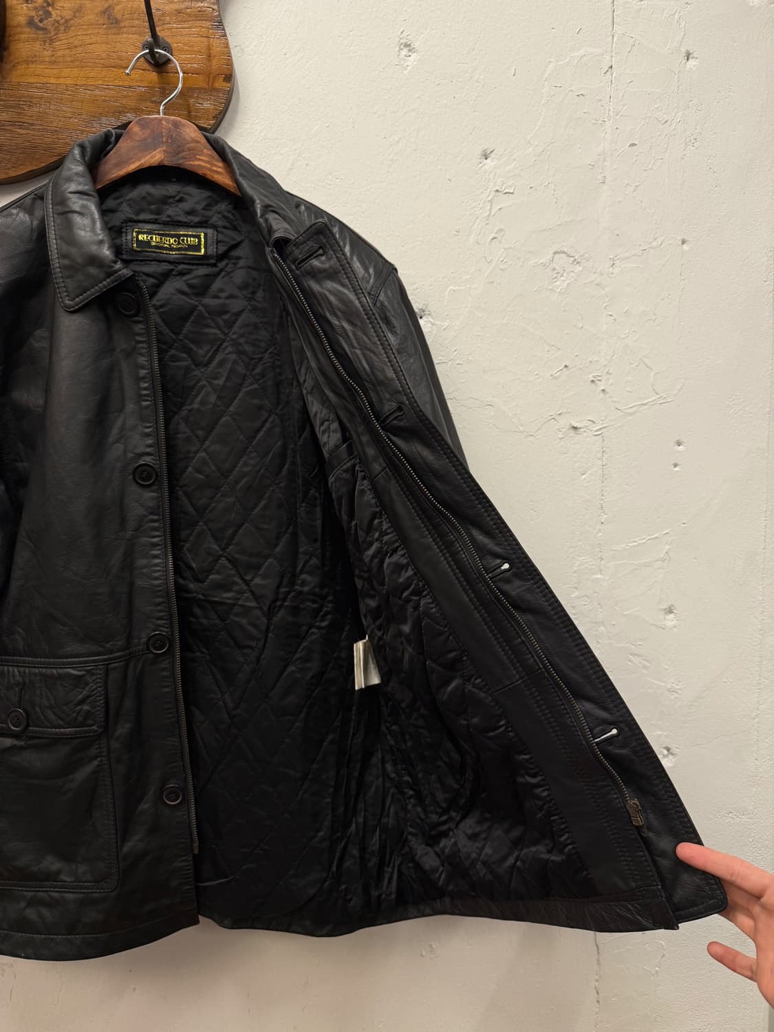 M) RECUERDO CLUB Cowhide Leather Car Coa 상품이미지6