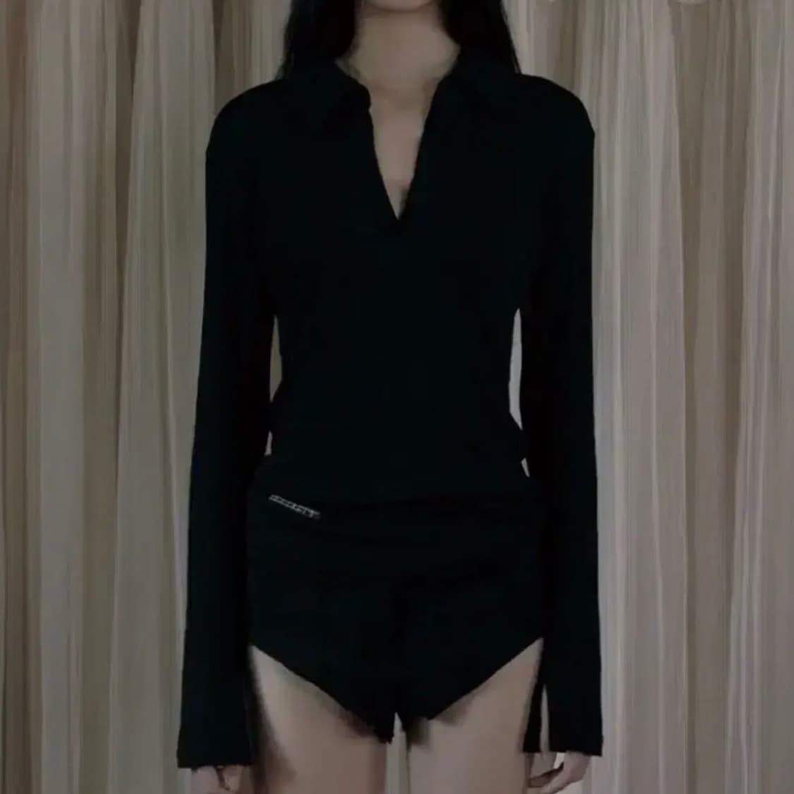 보헤미안서울 sheer collar 롱슬리브 상품이미지1