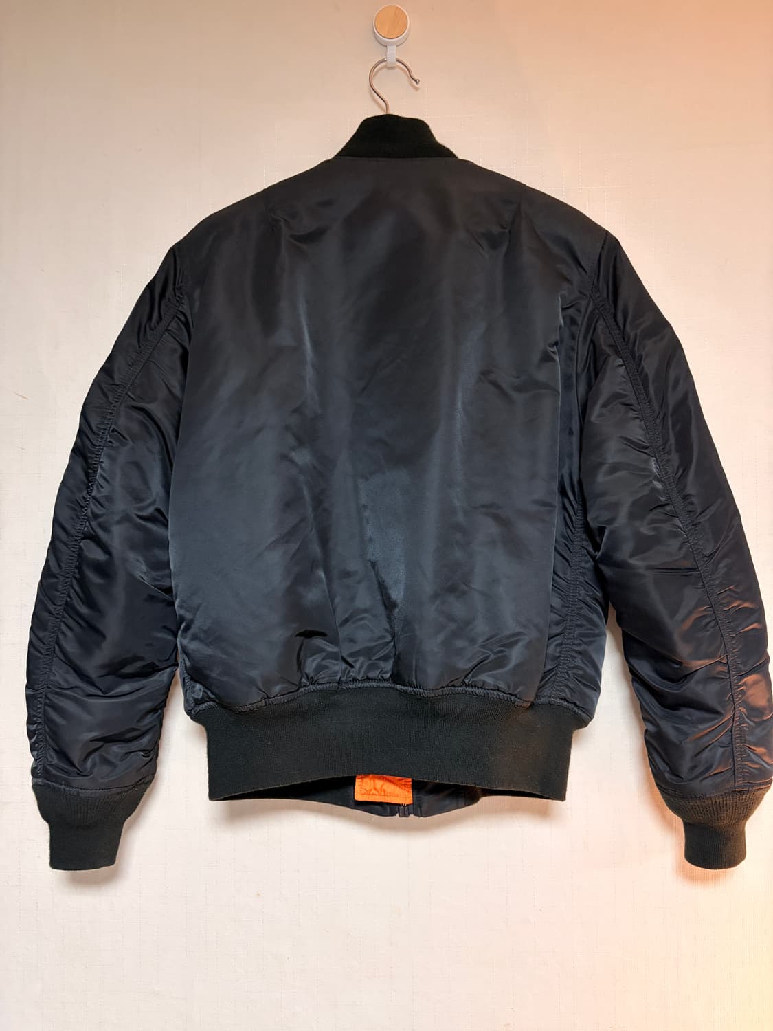 알파인더스트리 플라이트 MA-1 블랙 봄버 자켓 상품이미지4