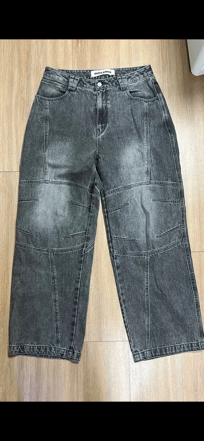 인사일런스 볼륨 프론트 데님 팬츠 L 상품이미지1