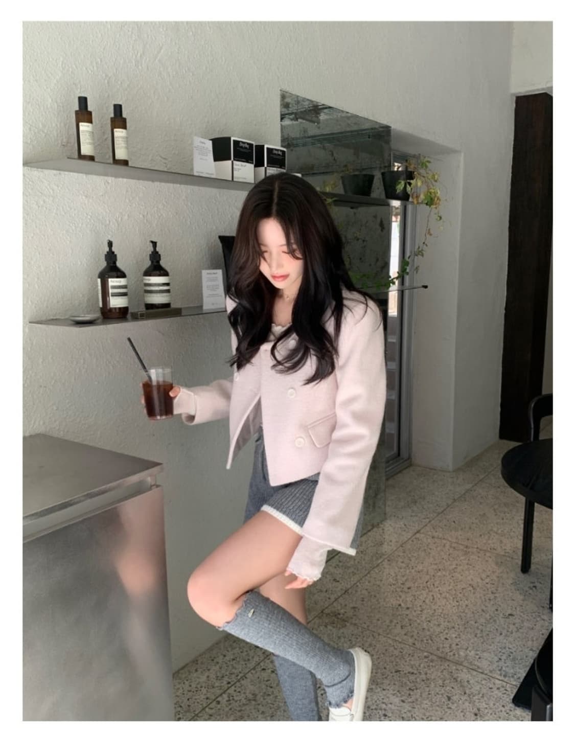 샵미네트 모네 자켓 핑크 구버전 상품이미지1