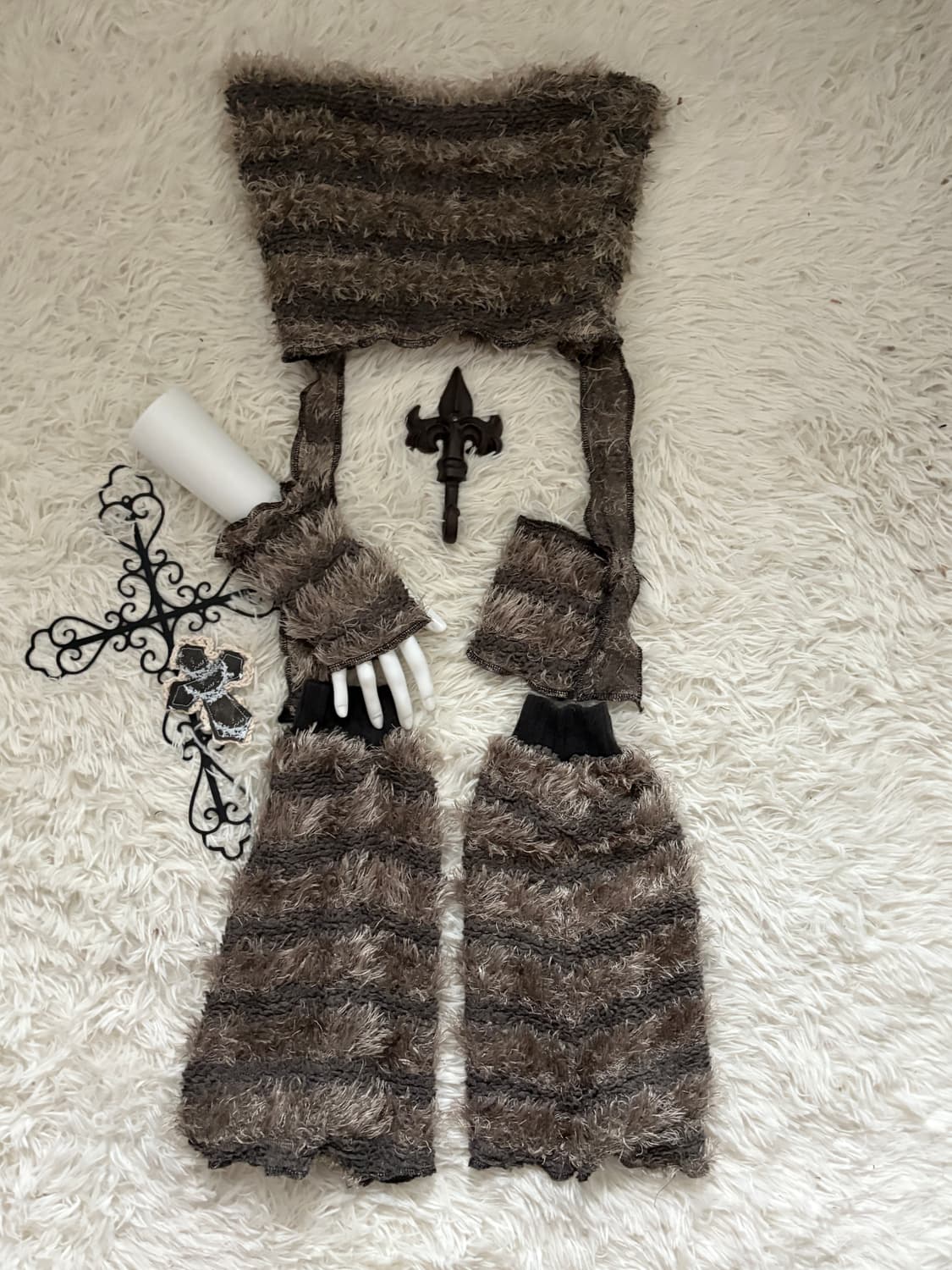 • striped hand warmer 상품이미지2