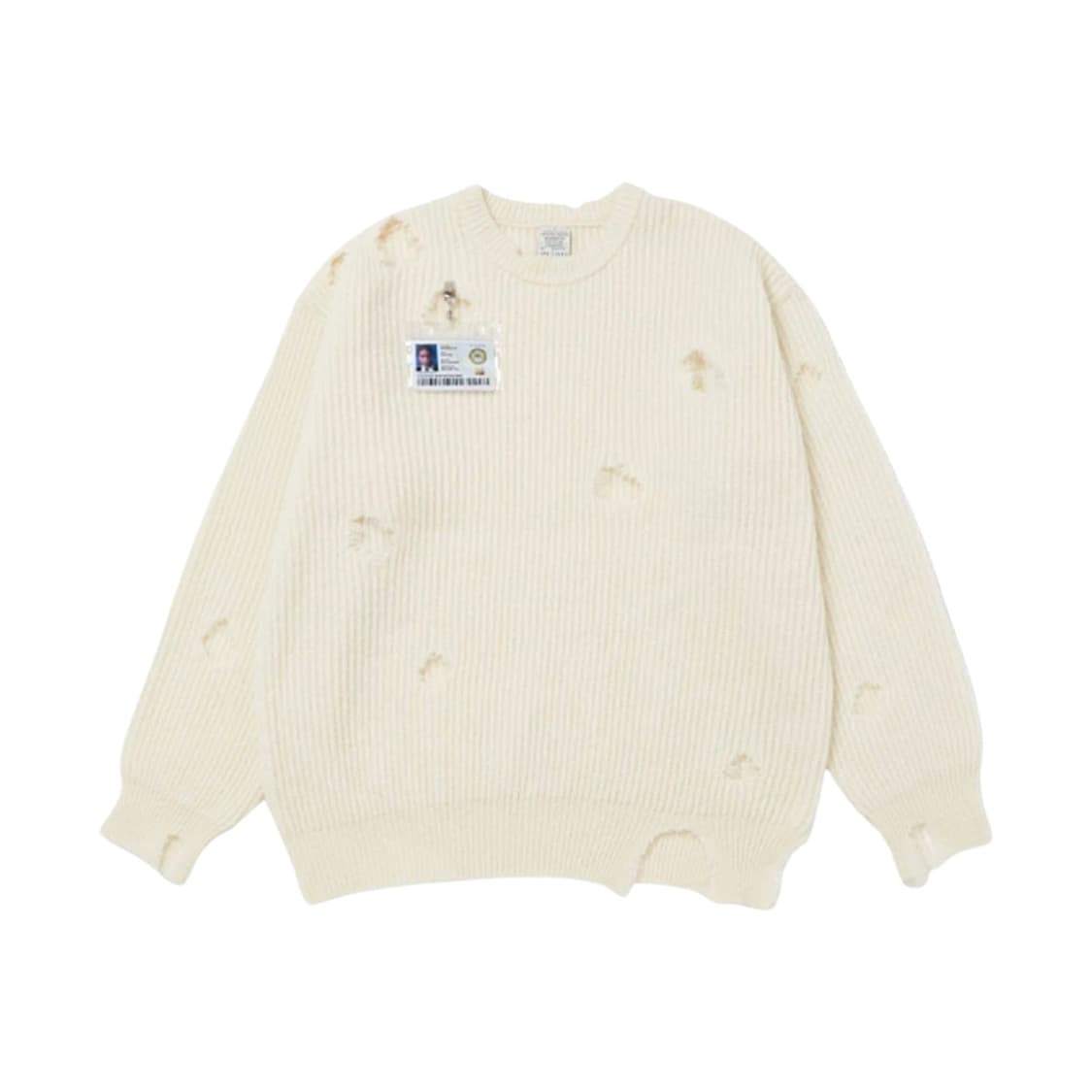 [OS] STU 디스트로이드 니트 크림 + 네임 택 상품이미지2