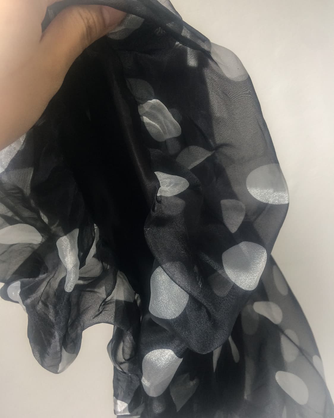 Dot pattern balloon fit midi skirt 상품이미지3
