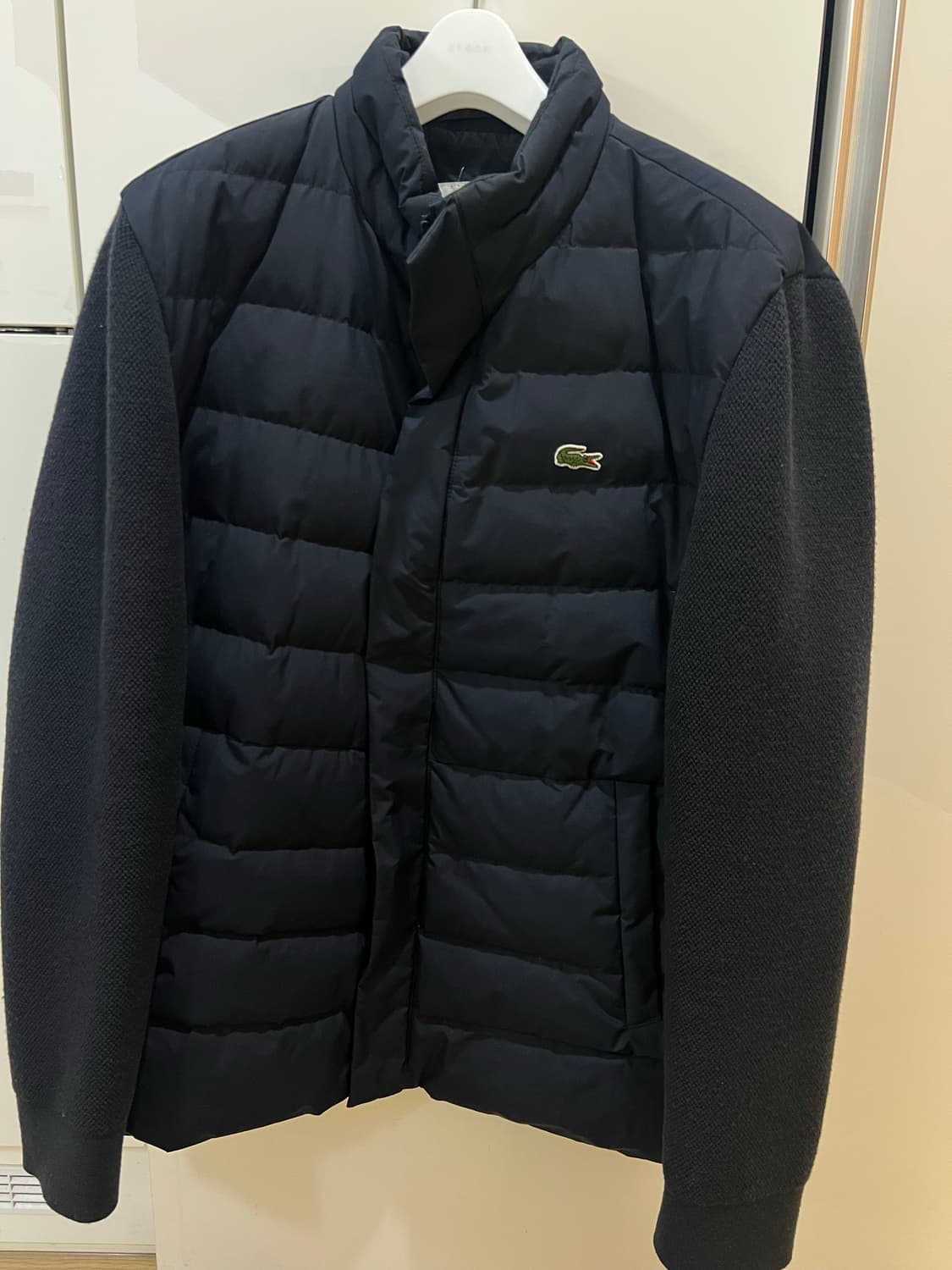 라코스테 네이비 니트패딩 xl 상품이미지1