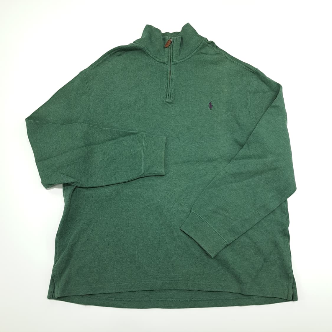 CN877 2XL 폴로 랄프로렌 그린 하프집업 긴팔 니트 스웨터 상품이미지2