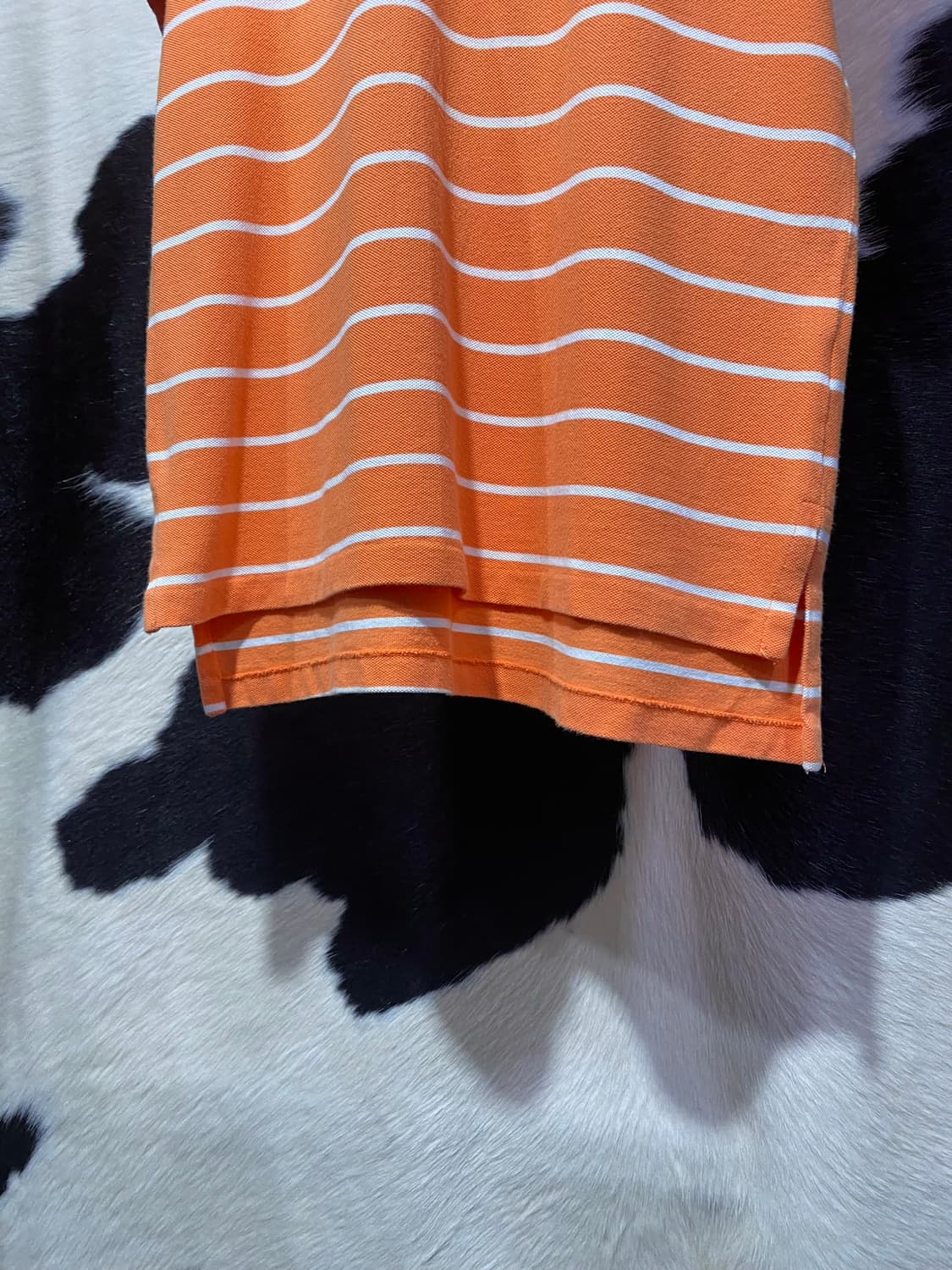 Polo Ralph Lauren 오렌지 화이트 스트라이프 반팔 티셔츠 상품이미지5