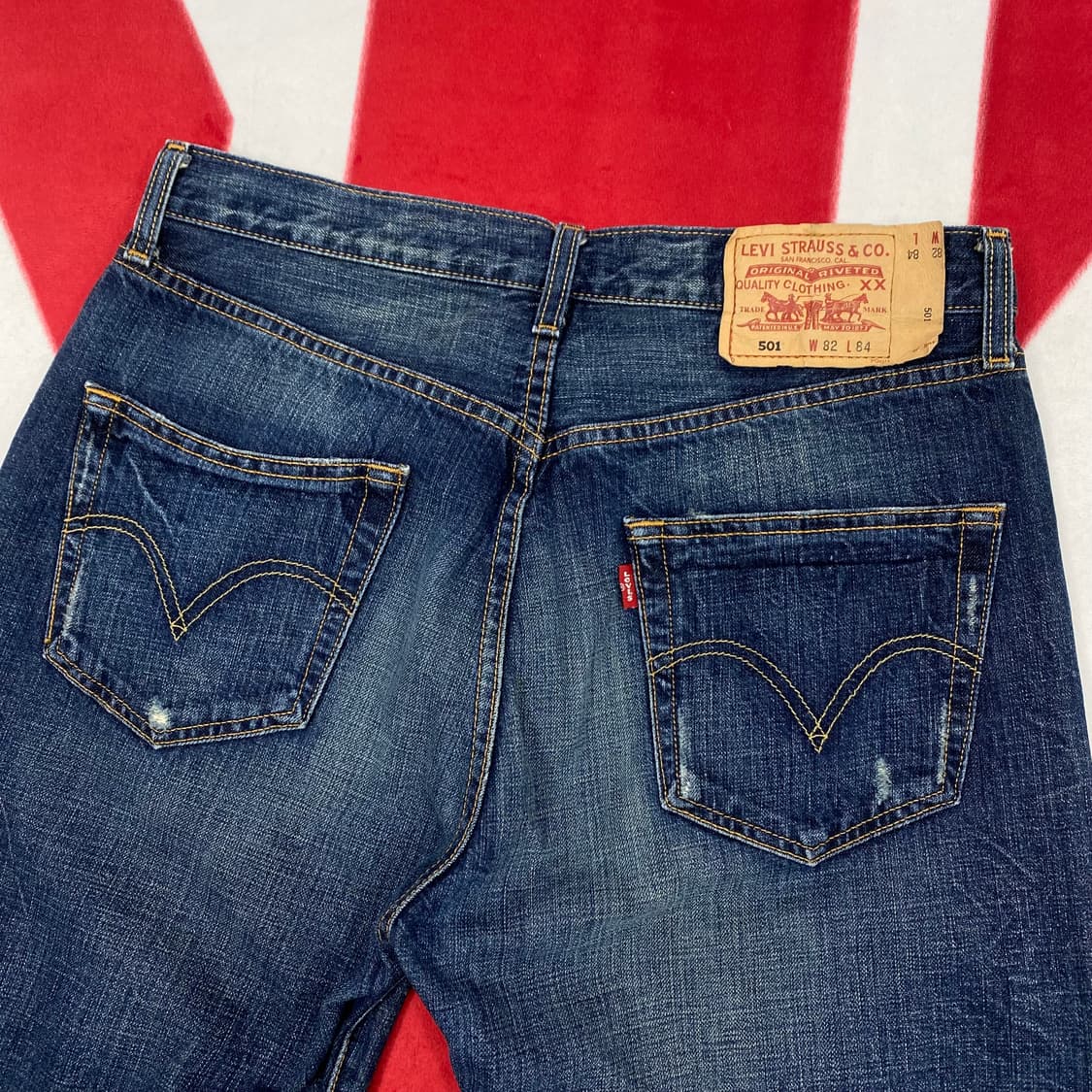 리바이스 501 데님팬츠 실측32 상품이미지4