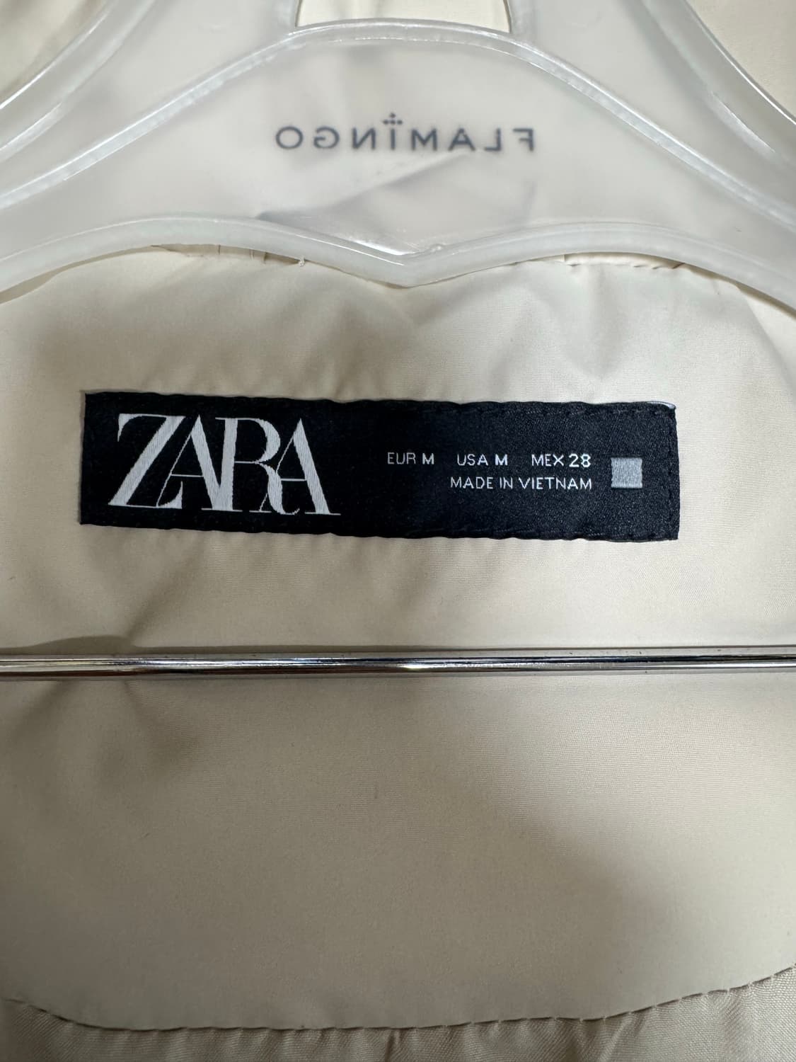 자라 여성 패딩조끼 아이보리m 상품이미지5