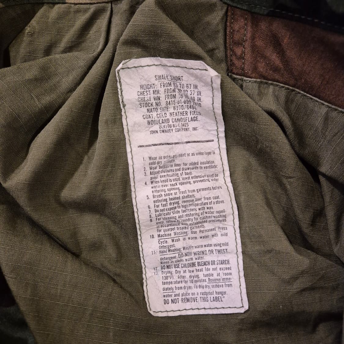 [리얼빈티지🔥] 미군 오리지날 우드랜드 야상 자켓 상품이미지3