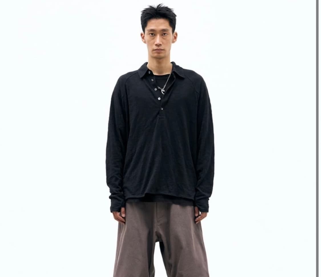 해칭룸 Polo tee black 2사이즈 상품이미지1