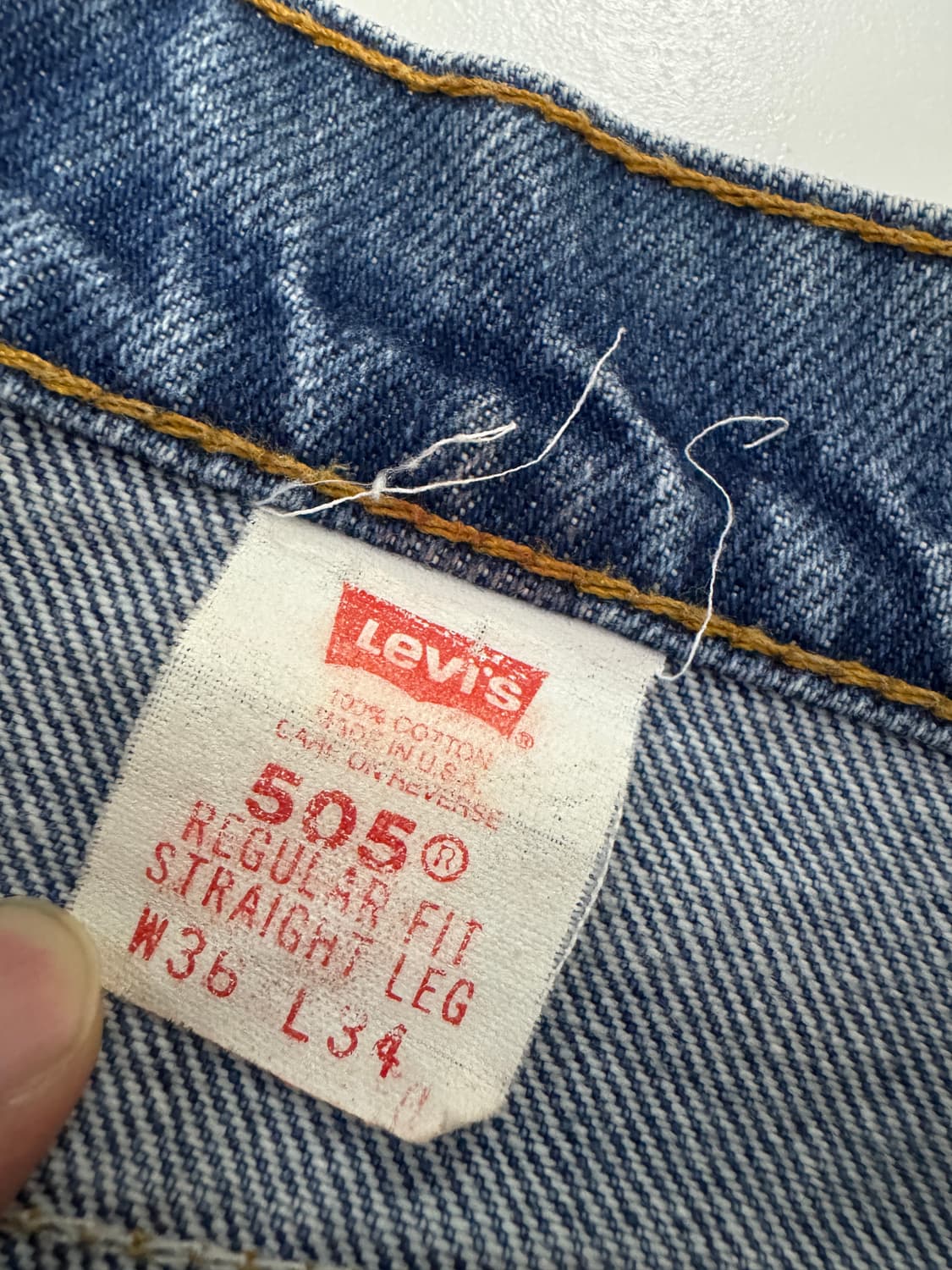 90s 리바이스 505 usa made 상품이미지4