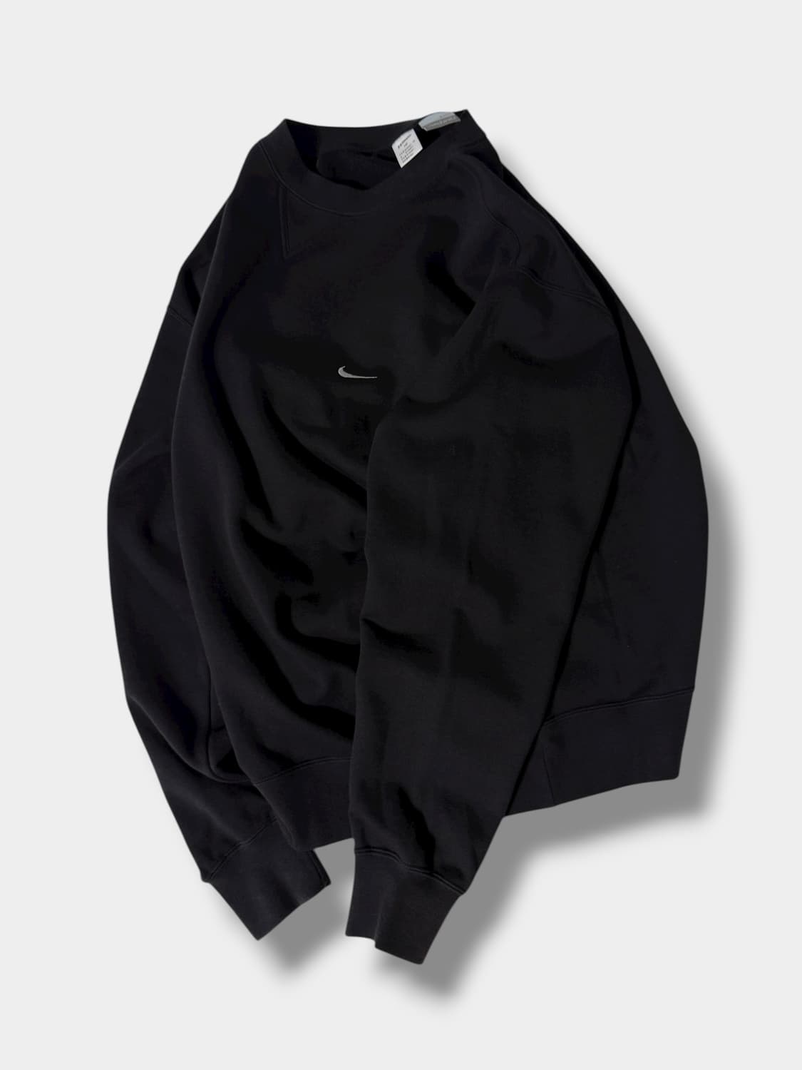 나이키 00‘s 루즈핏 스우시 블랙 스웻셔츠 상품이미지2