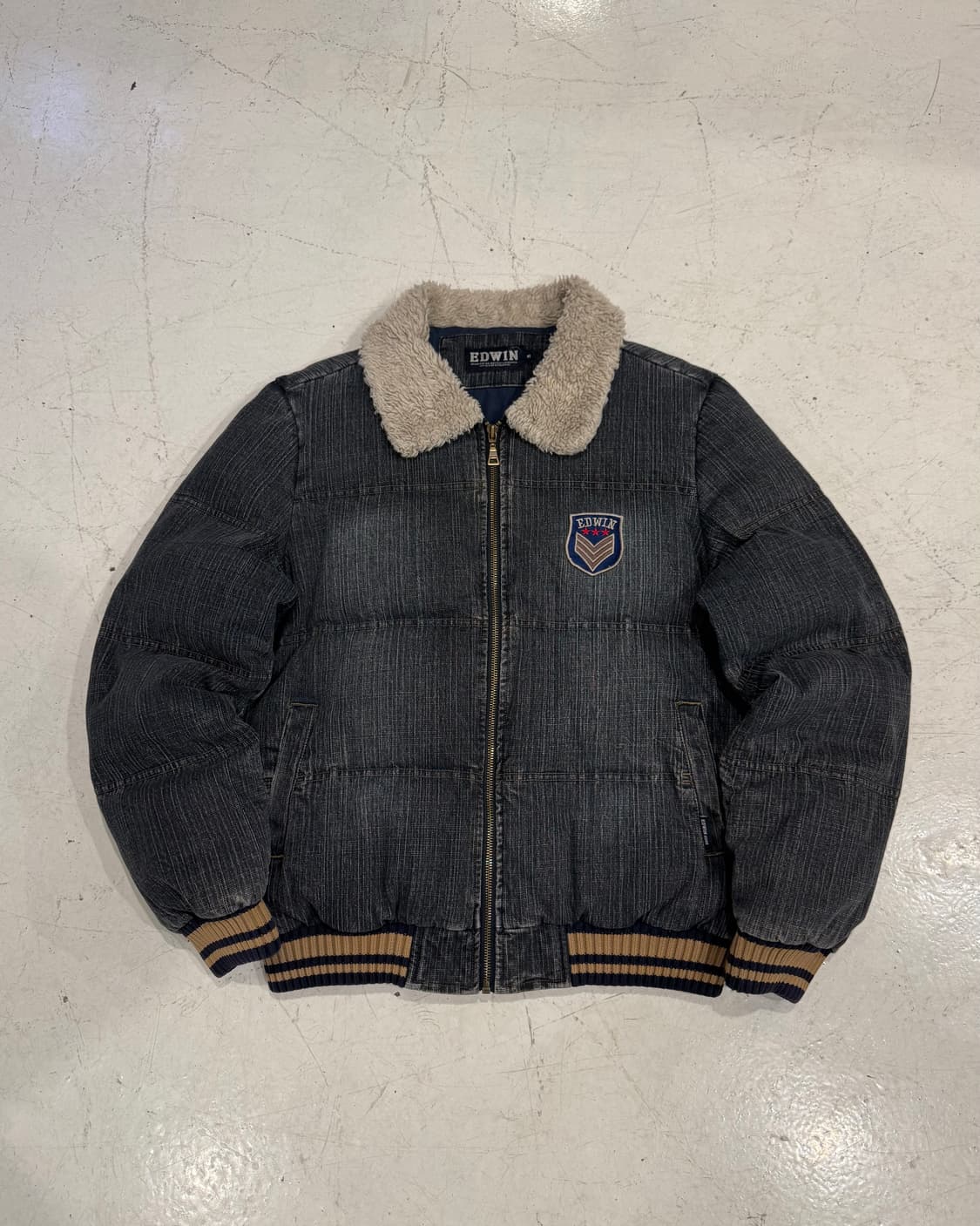 EDWIN 여성 데님 쉐르파 점퍼 상품이미지1