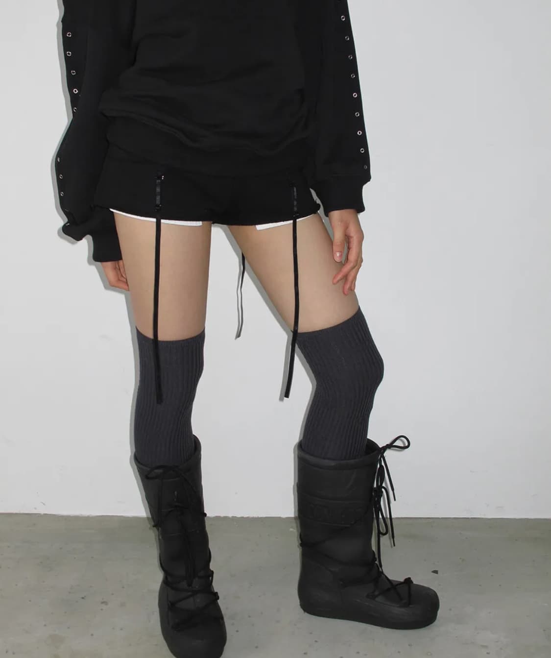 사일프레이 Layered Shorts Black 상품이미지3