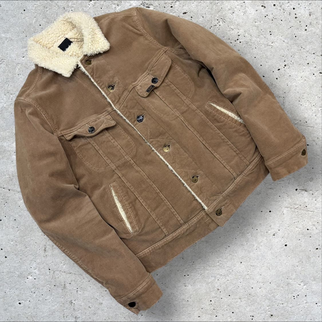 [M] Lee 리 라이더스 코듀로이 카라 퍼 자켓 브라운 B853 상품이미지1