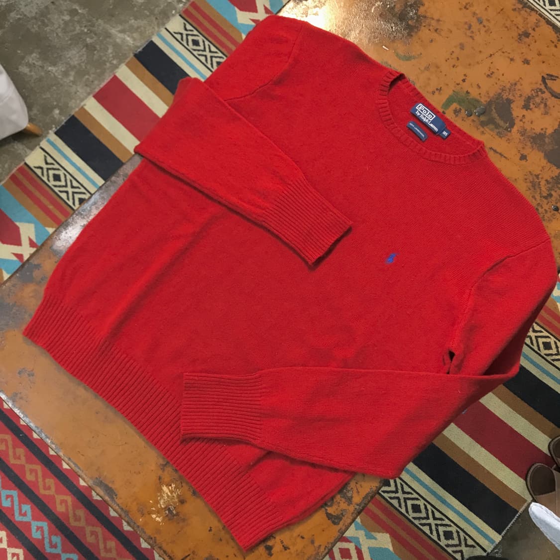 폴로랄프로렌 레드 울 니트 남성 110 사이즈 상품이미지2