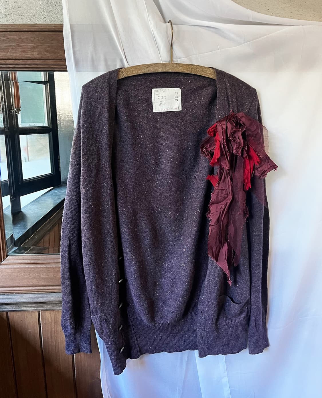 SACAI layered draped fabric detail cardi 상품이미지6