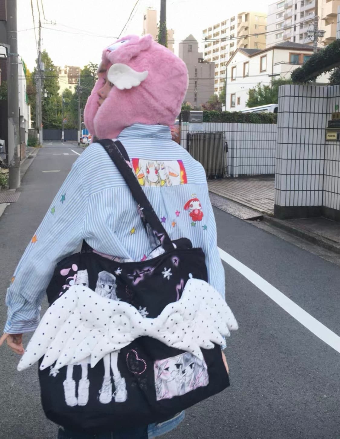 겨울소녀빅날개도트패딩백디어마이키코테스트메커니즘허그유어스킨aeae샬롬클럽 상품이미지3