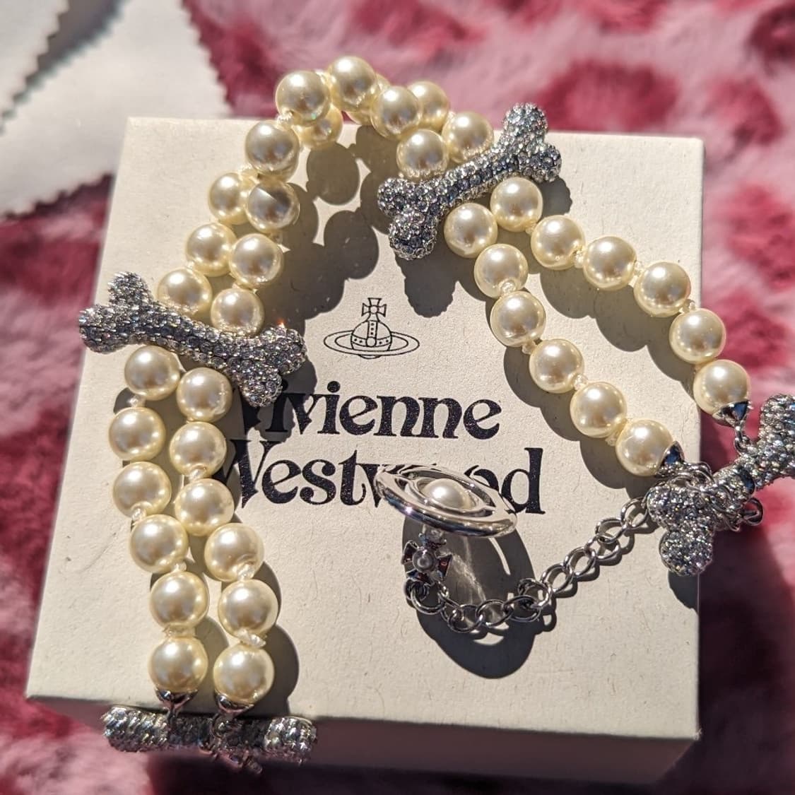 급처) 비비안웨스트우드 Faustine 진주 팔찌 상품이미지1