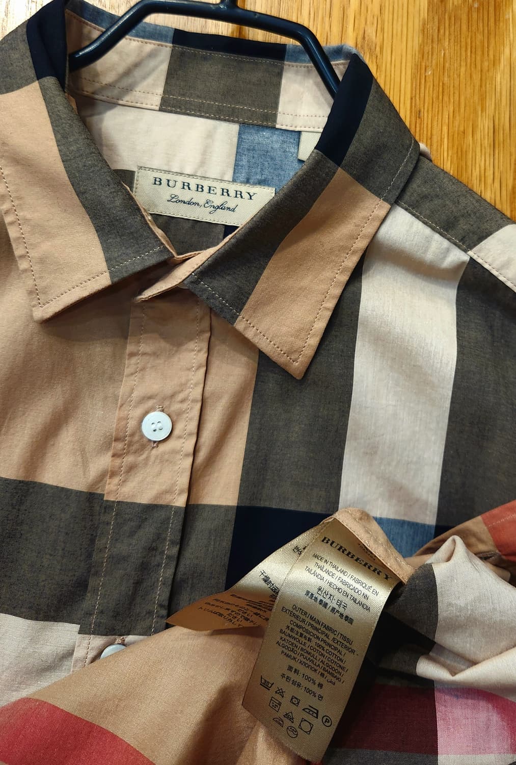 버버리 아카이브 코튼 체크셔츠 상품이미지6